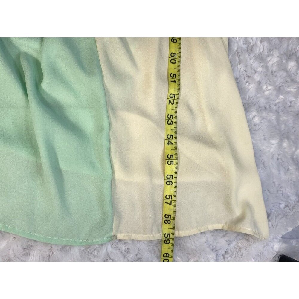D’ Enjoy Tank Dress Size M Pastels Maxi Flowing Lined To Knees - Picture 9 of 11